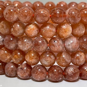 Sunstone Sunstone Bracelet AAA Stretch 6-9 mm Healing Stone Gemstone Natural Stone