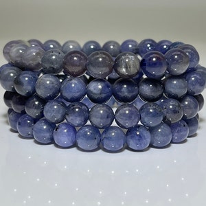 Tanzanite Tanzanite Bracelet AAA Stretch 6-8 mm Healing Stone Gemstone Natural Stone