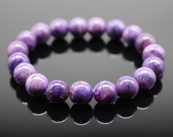 Charoite Bracelet AAA 8-14 mm Stretch High Quality Natural Stone Gemstone Natural Stone