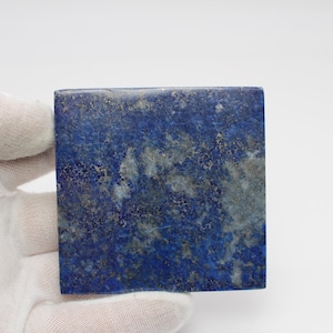 Lapis lazuli flow slice mosaic square handmade gemstones healing stones gift 75x75x6mm