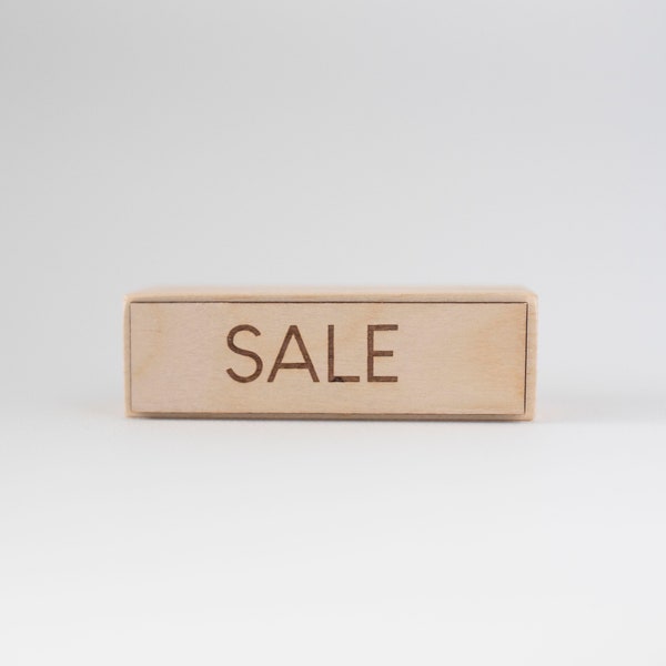 Retail Store Sign, Display case Sign, Business Sign, Store Signage, Engraved Wood Blocks, Visual Merchandising Props, Market Display