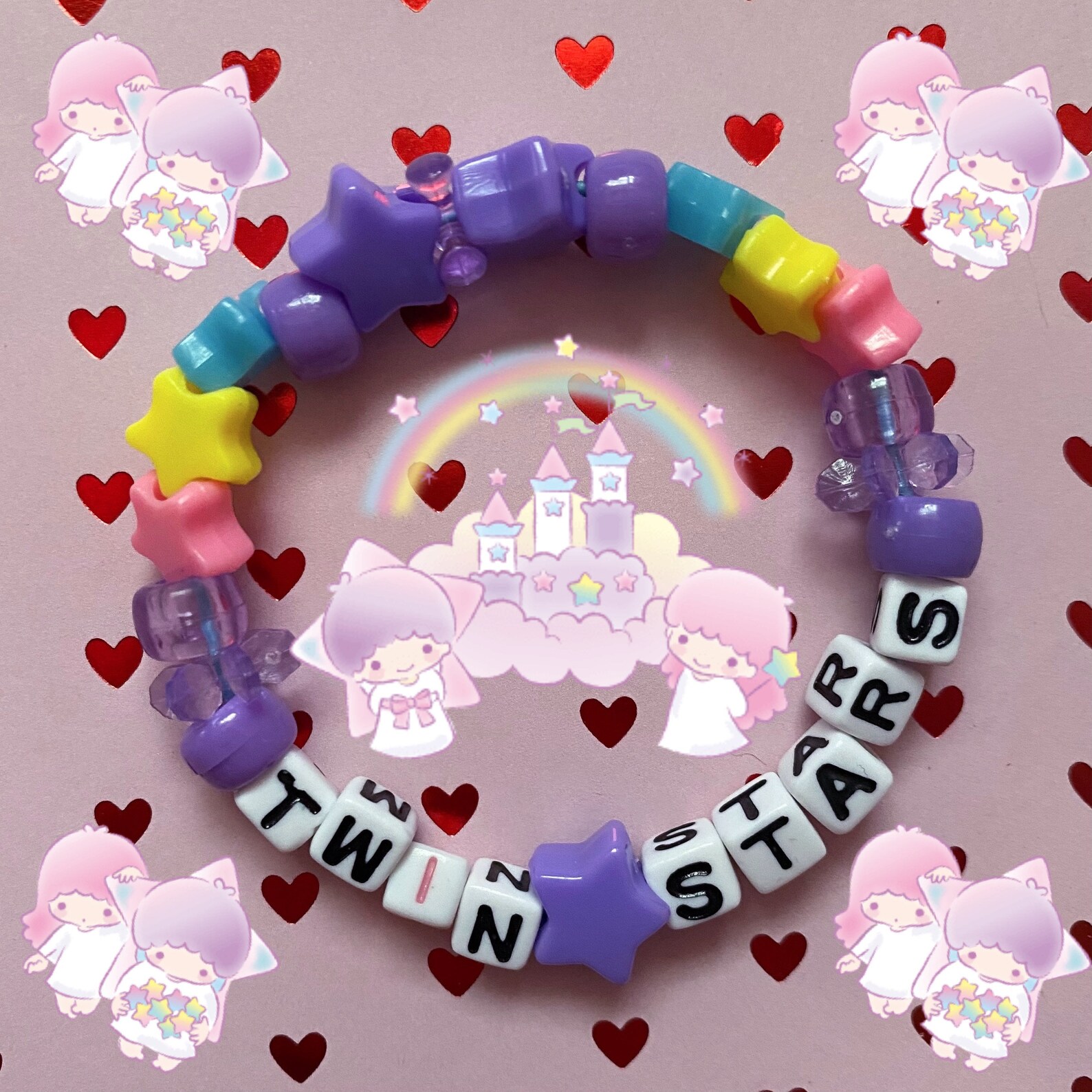 Cute kawaii sanrio beaded bracelets kandi Etsy