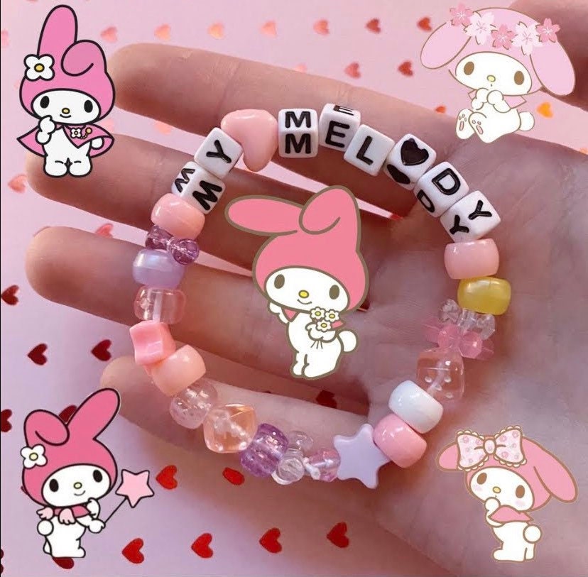 Cute kawaii sanrio beaded bracelets kandi Etsy