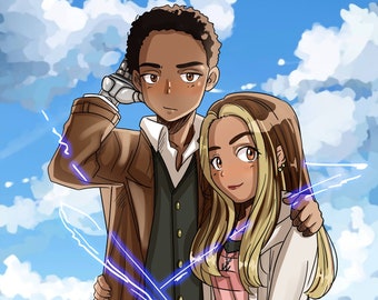 Custom Anime Commission – Anime Style Portrait – Best Fathers day gifts Gift – Anime from photo - Father day gift