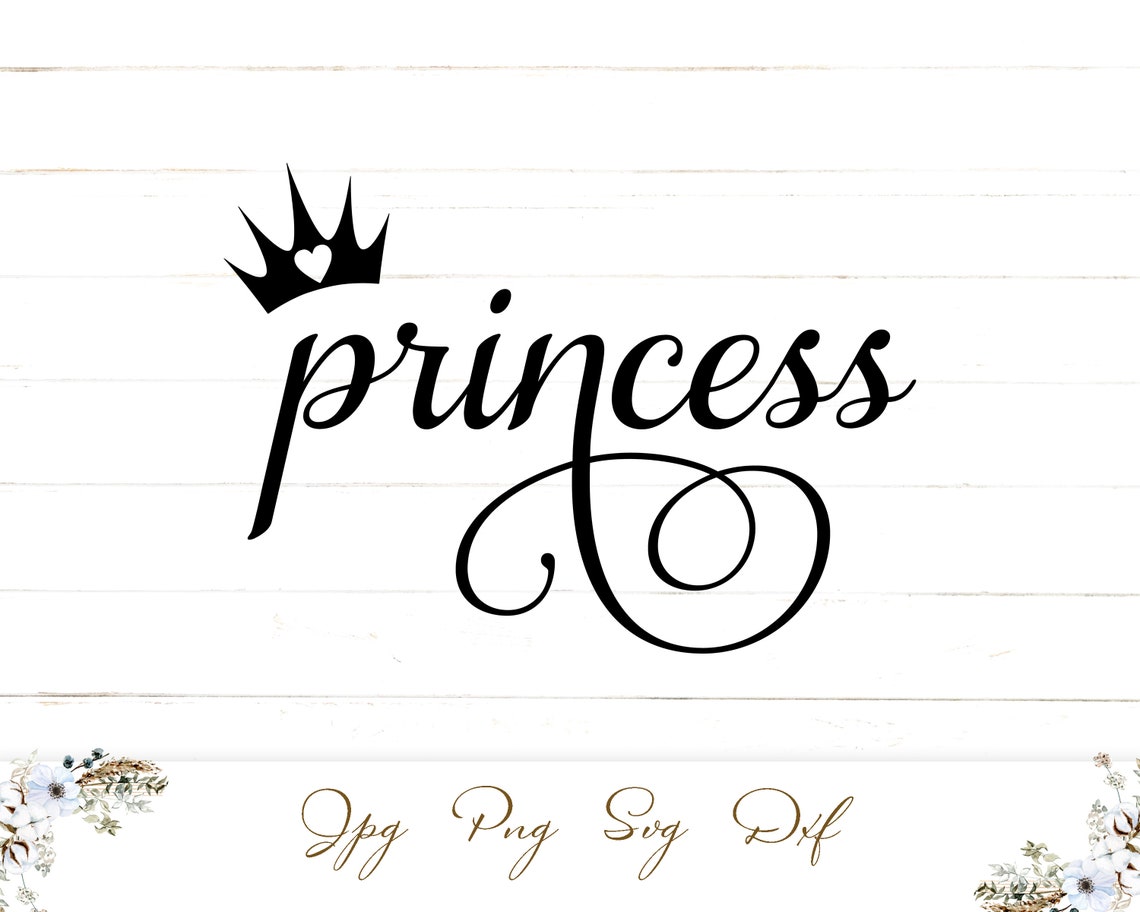 Princess SVG Crown SVG Instant Download Commercial Use | Etsy