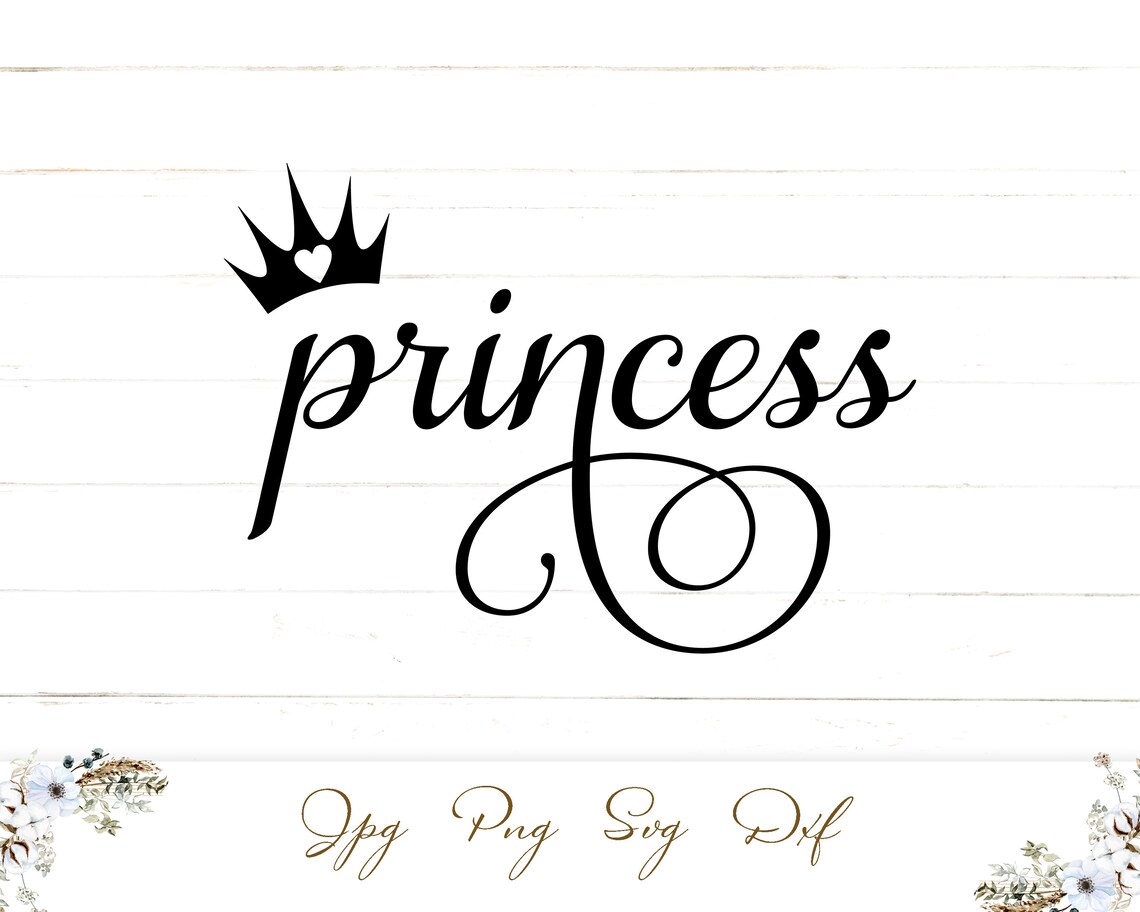 Download Princess SVG Crown SVG Instant Download Commercial Use | Etsy
