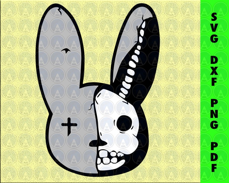 Yo Perreo Sola pdf Clipart Files Skull Bunny png El Conejo Malo cricut Bad Bunny Face Reggaeton Shirt svg dxf