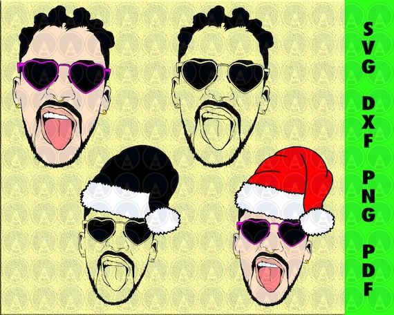 Free Bad Bunny Glasses Svg 373 SVG PNG EPS DXF File
