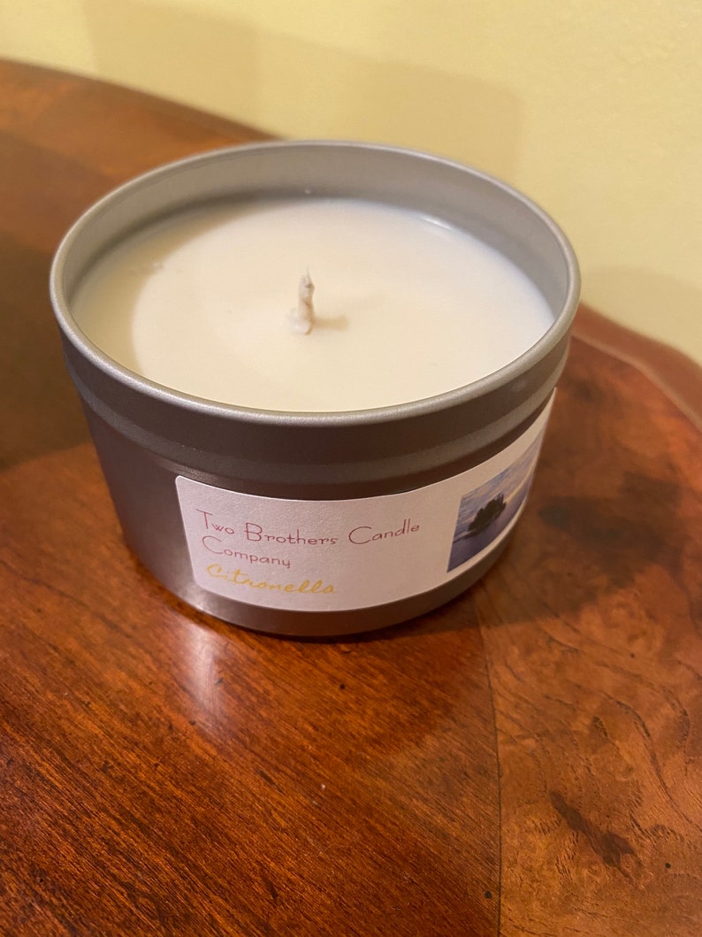 Citronella Scented Natural Soy Candle Etsy