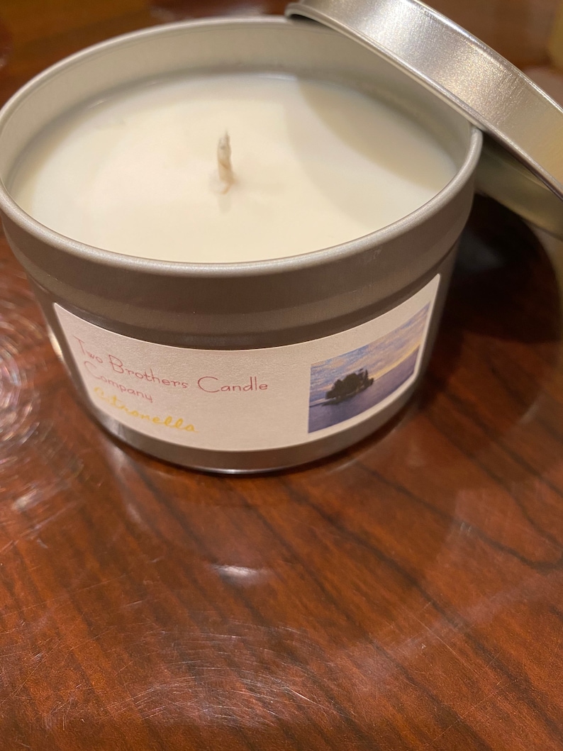 Citronella Scented Natural Soy Candle Etsy