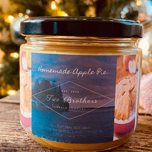 Selbstgemachte Apfelkuchen Duft Soja Kerze