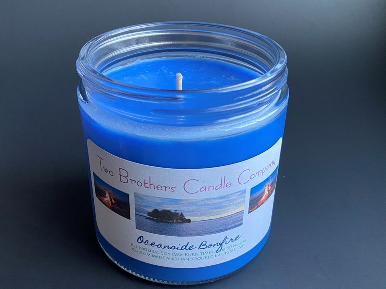 Oceanside Bonfire Soy Scented Candle Etsy