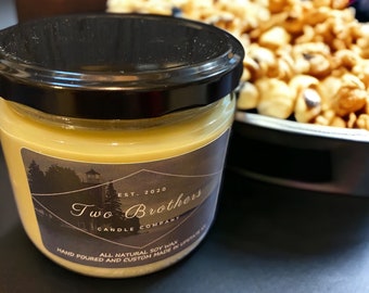 Caramel Popcorn Scented All Natural Soy Candle