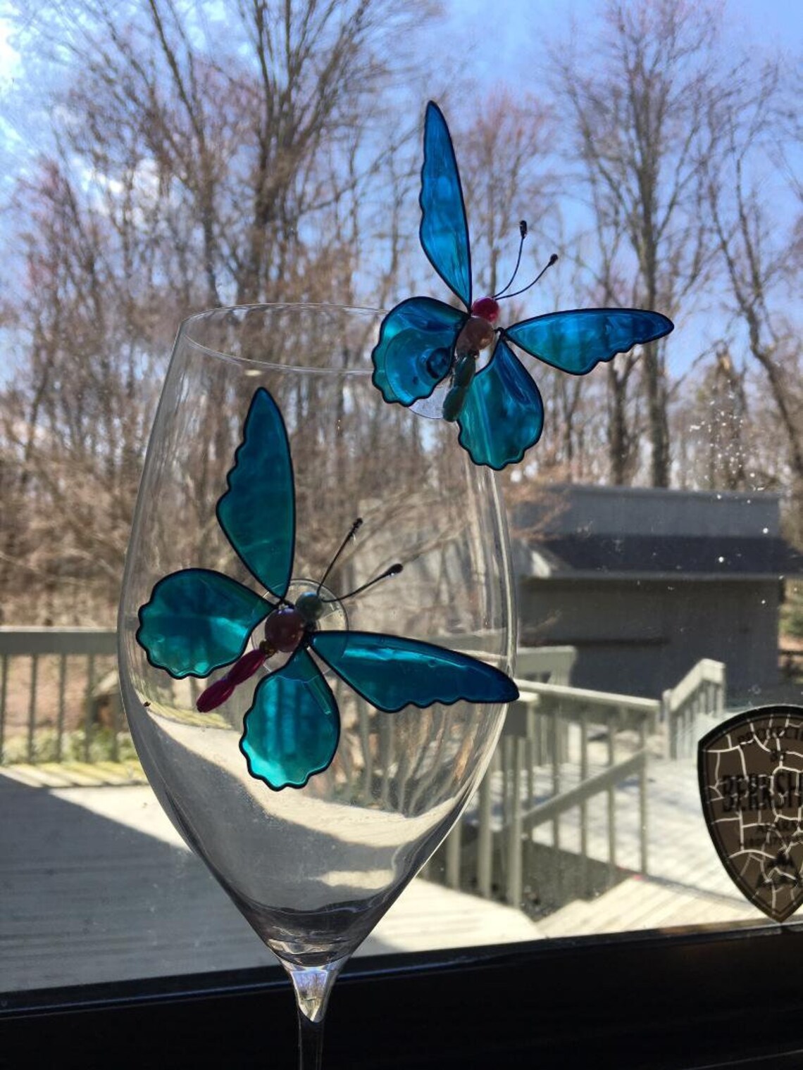 BUTTERFLY SUNCATCHER GIFT Beautiful Duo Two Handmade Each Etsy