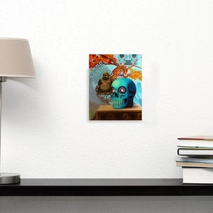 10x8&quot; Framed Photo Prints of my Original Acrylic Painting Art, Calavera, Buddha, Jaguar, Aztec God Tlaloc,  by Mikekimart