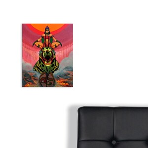 10x8" Framed Photo Art Print Of My Original Acrylic Painting Fantasy Art By Mikekimart