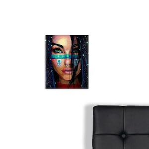 10x8&quot; Framed Photo Prints of my Original Acrylic Painting of Aztec Moon Goddess Coyolxauhqui Art  by Mikekimart