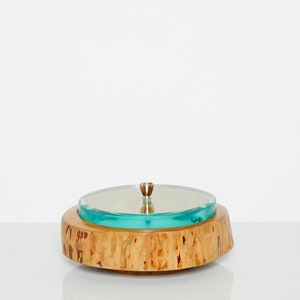 Pietro Chiesa for Fontana Arte satinwood glass box 1940