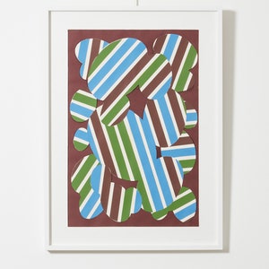 Guy de Rougemont Mixed-Media-Collage Pelouse Perturbe 1971