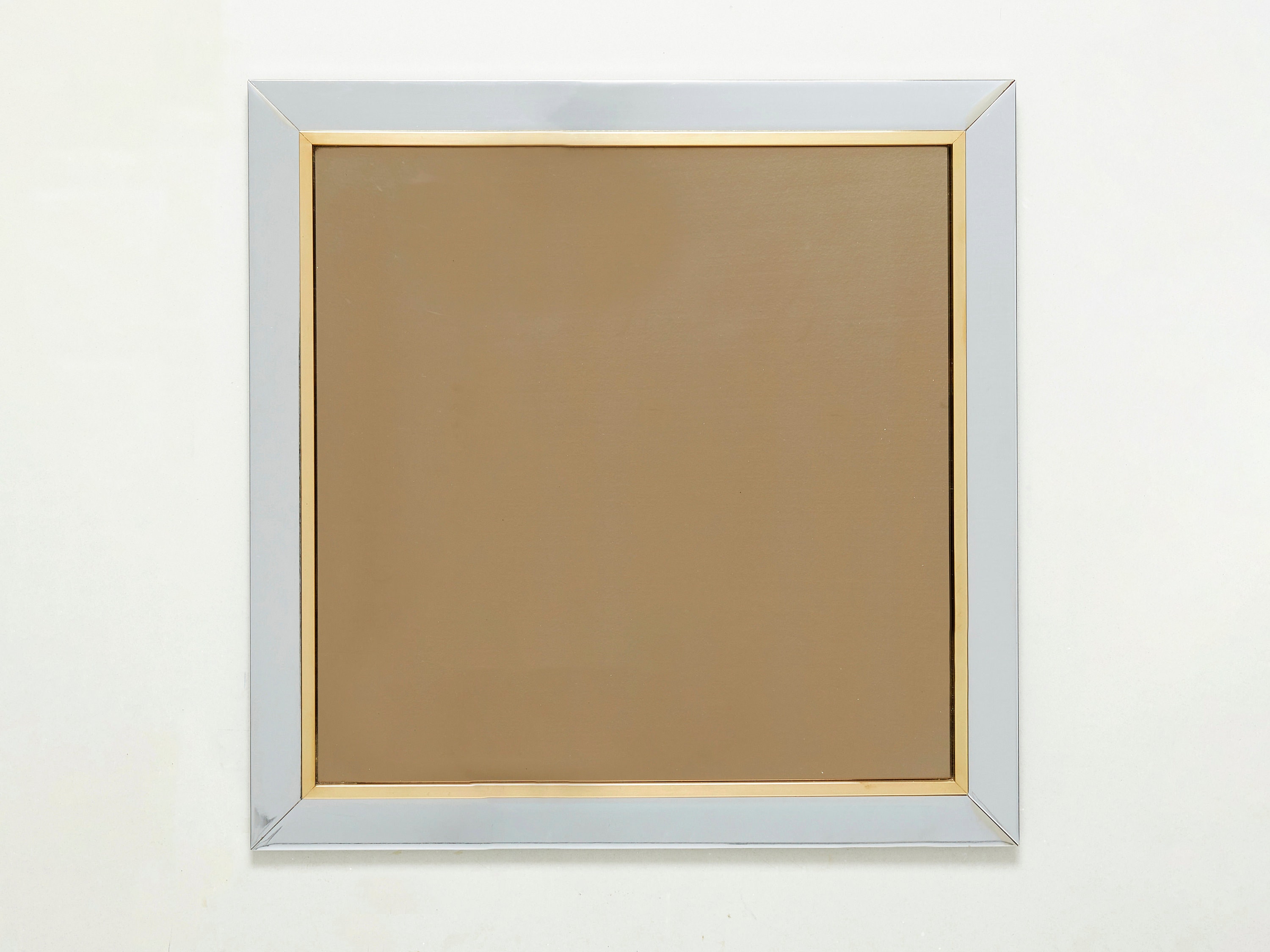 chrome & Brass Mirror