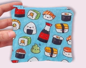 Small Coin Purse, Sushi Purse, Sushi Wallet
