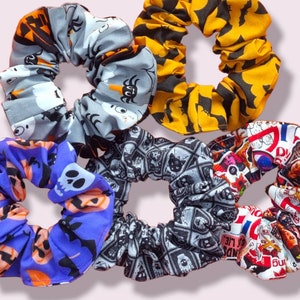 Scrunchies para el cabello de HALLOWEEN, Scrunchies para el cabello de terror