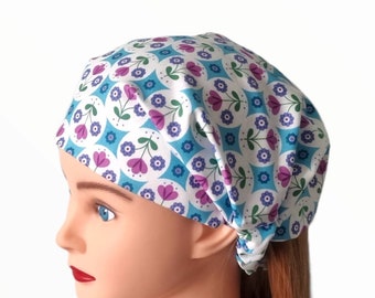 Extra Wide Elasticated Headband, Headscarf, Floral Chemo Headband, Chemo Hat, Hippie Headband, Floral Chemo Bandana,  Floral Wide Headband
