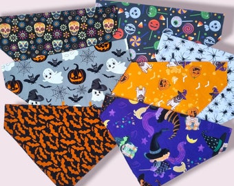 Halloween Dog Bandana, Halloween Cat Bandana, Over The Collar Bandana