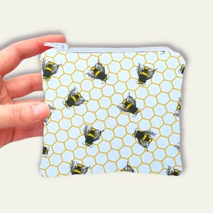 Bees Coin Purse, Coin Purse, Mini Coin Purse