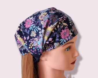 Floral Headscarf, Extra Wide Elasticated Headband, Chemo Headband, Chemo Hat, Hippie Headband, Floral Chemo Bandana,