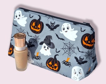 Ghost Cosmetic Bag, Ghost Make Up Bag, Halloween Make Up Bag