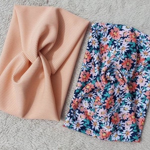 Wide Twist Floral Headband,  Wide Headband, Wide Ladies Headband, Wide Turban Headband, Knot Headband, Summer Headband,  Hippie Headband