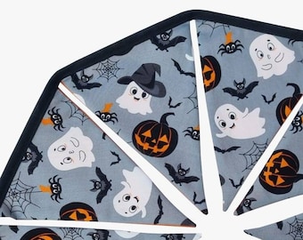 Double Sided Halloween Bunting, Ghost Bunting, Spooky Bunting