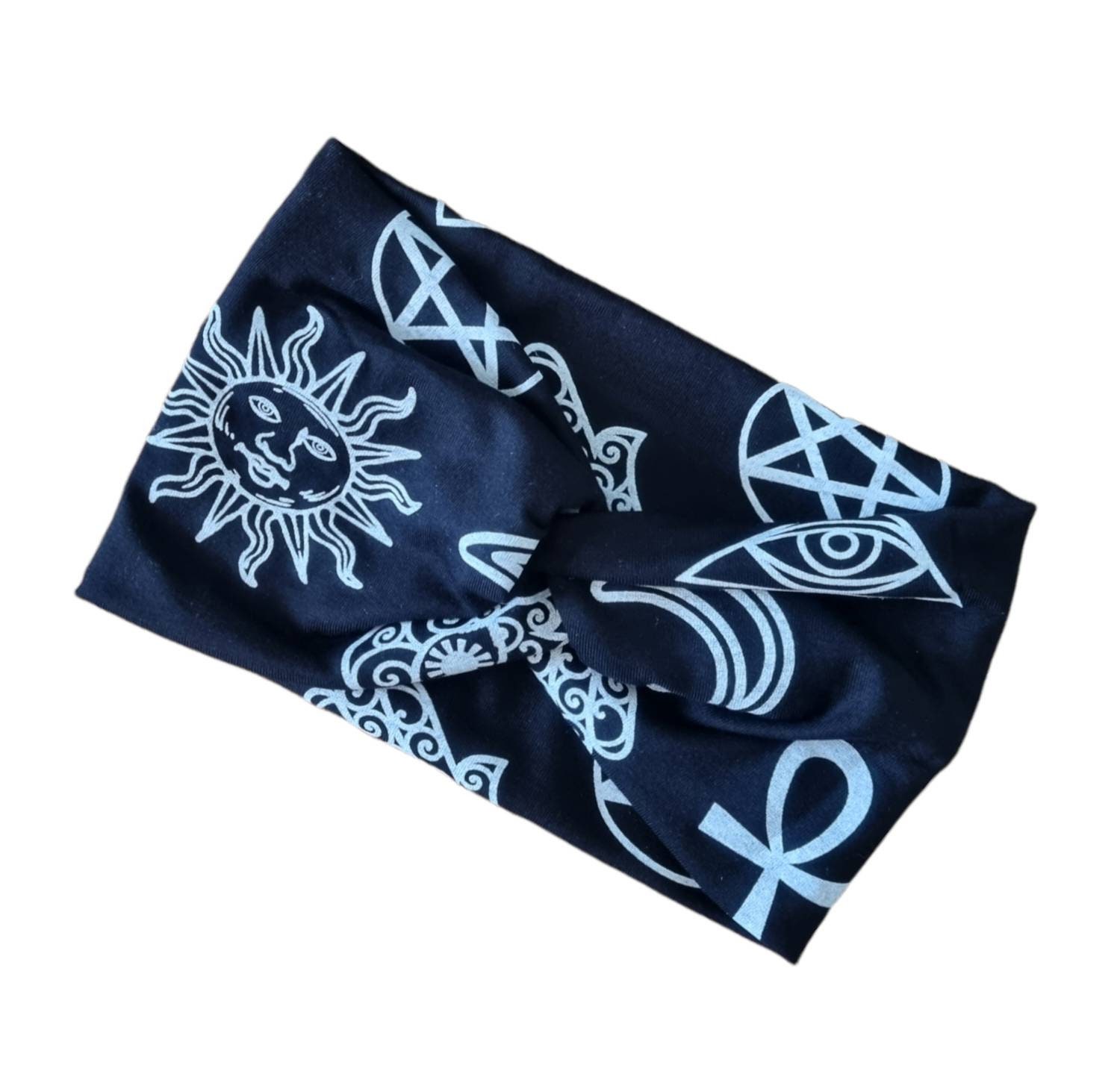 Wide Twist Gothic Headband Ladies Stretchy Headband Wide Etsy