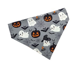 Geist Halloween Bandana, Halloween Hundehalstuch, Hundehalsband Bandana, gruseliges Hundehalstuch