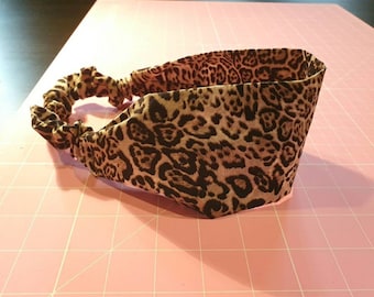 Elastiskt pannband, Leopardmönster, Djurmönster