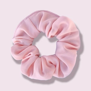 Pink Hair Scrunchie, Peach Hair Scrunchie, Hair Scrunchie