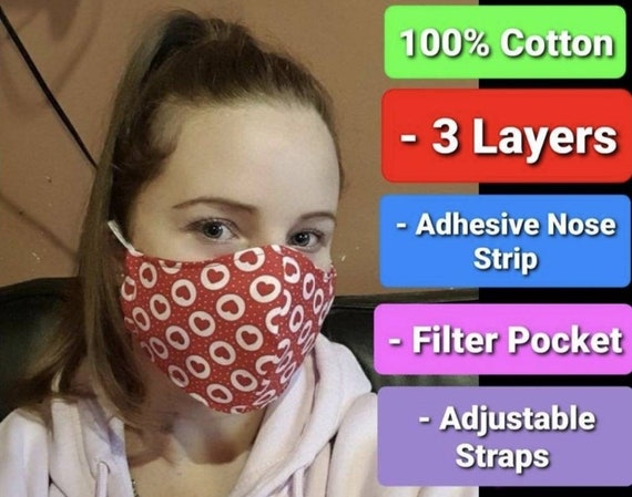 Maschera Antigas Maschera Per Il Viso Made In USA Filtro Per Adulti E Giovani Tasca Per - Foto 9