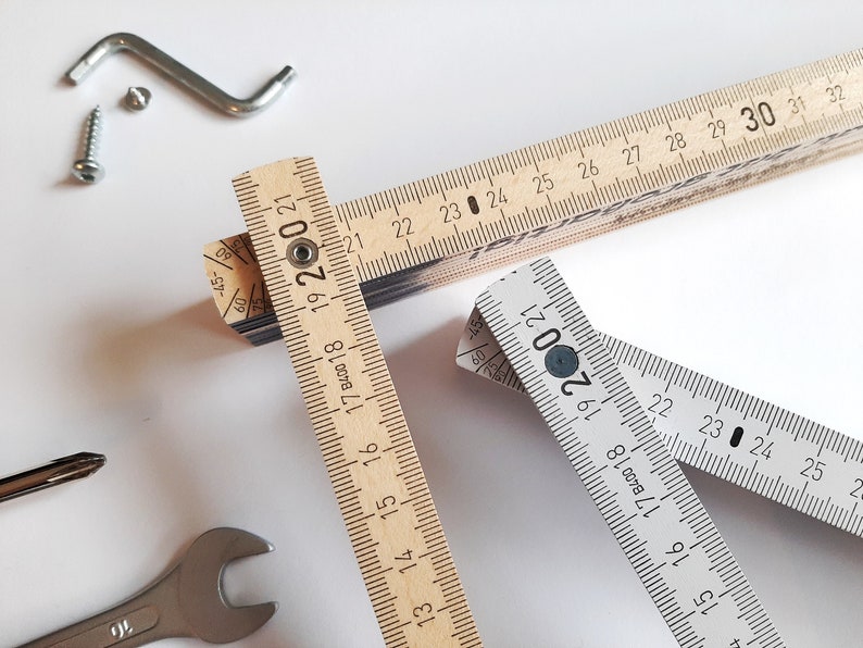 Kinder Meterstab Baustelle Personalisiert Mini-Bauherr Mini-Handwerker Kleiner Helfer 4 verschiedene Motive bedruckter Zollstock image 5