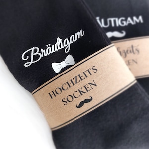 Bräutigam Socken mit Geschenkbox Für meinen Bräutigam gegen kalte Füße Hochzeitssocken Box mit Personalisierung Herrensocken Anzug imagen 8