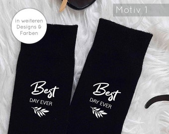 Hochzeitssocken Motive | Accessories | Hochzeit Zubehör Bräutigam | Socken für den Anzug | Anzugsocken | Trauzeugen Geschenk | Ja ich will!