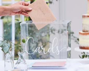 Acryl-Kartenbox für Hochzeiten