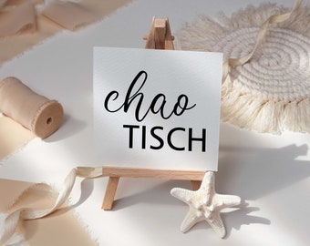 chaoTISCH lettering - sticker for the wedding table - various words, seating plan lettering for the table stickers vinyl sticker
