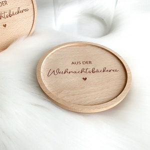 Vorratsglas Aus der Weihnachtsbäckerei Holzdeckel personalisiert mit Wunschname Weihnachtsdeko Weihnachtsgeschenk Plätzchen image 2