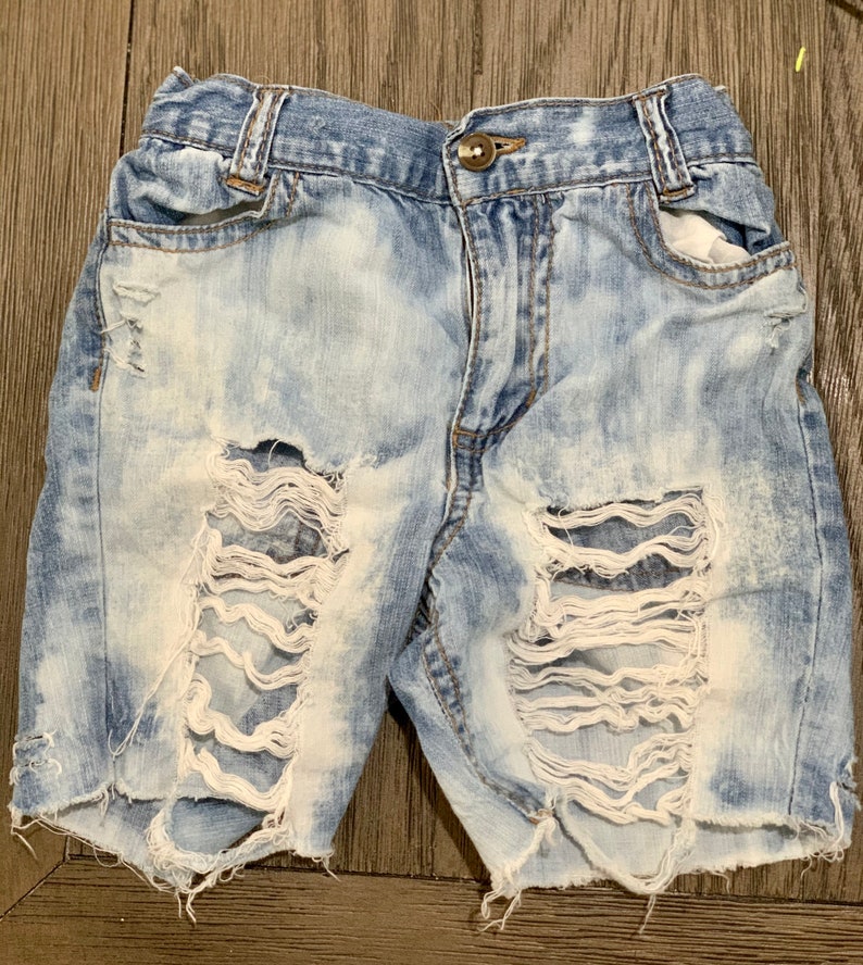distressed baby shorts