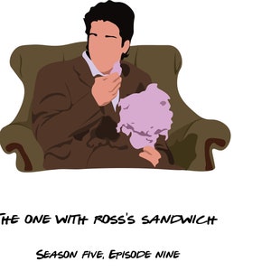 Ross Geller and Floss, Wall Art, Friends, Fan Art