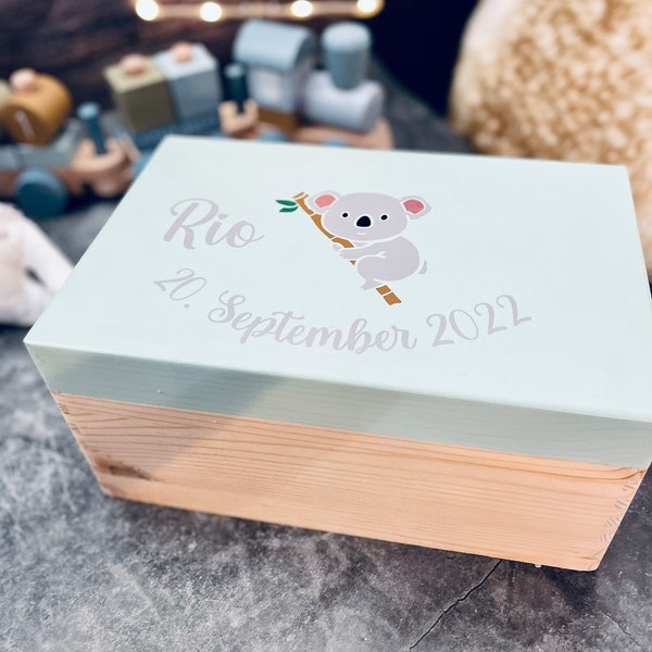 Memory box memory box koala teddy giraffe gift birth baptism