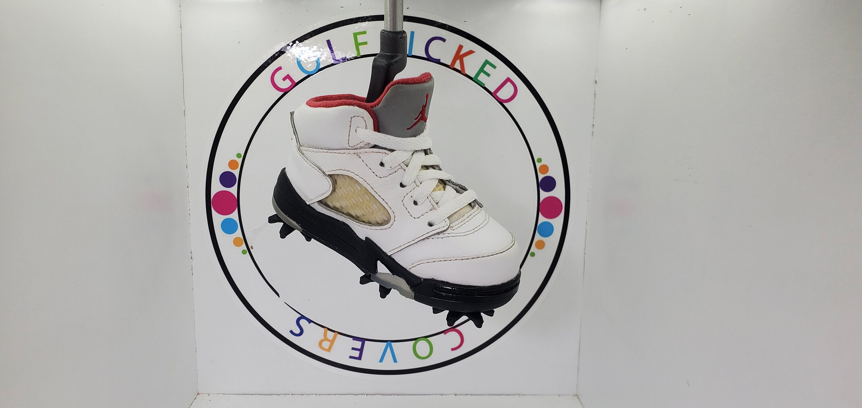 jordan fire red golf shoes