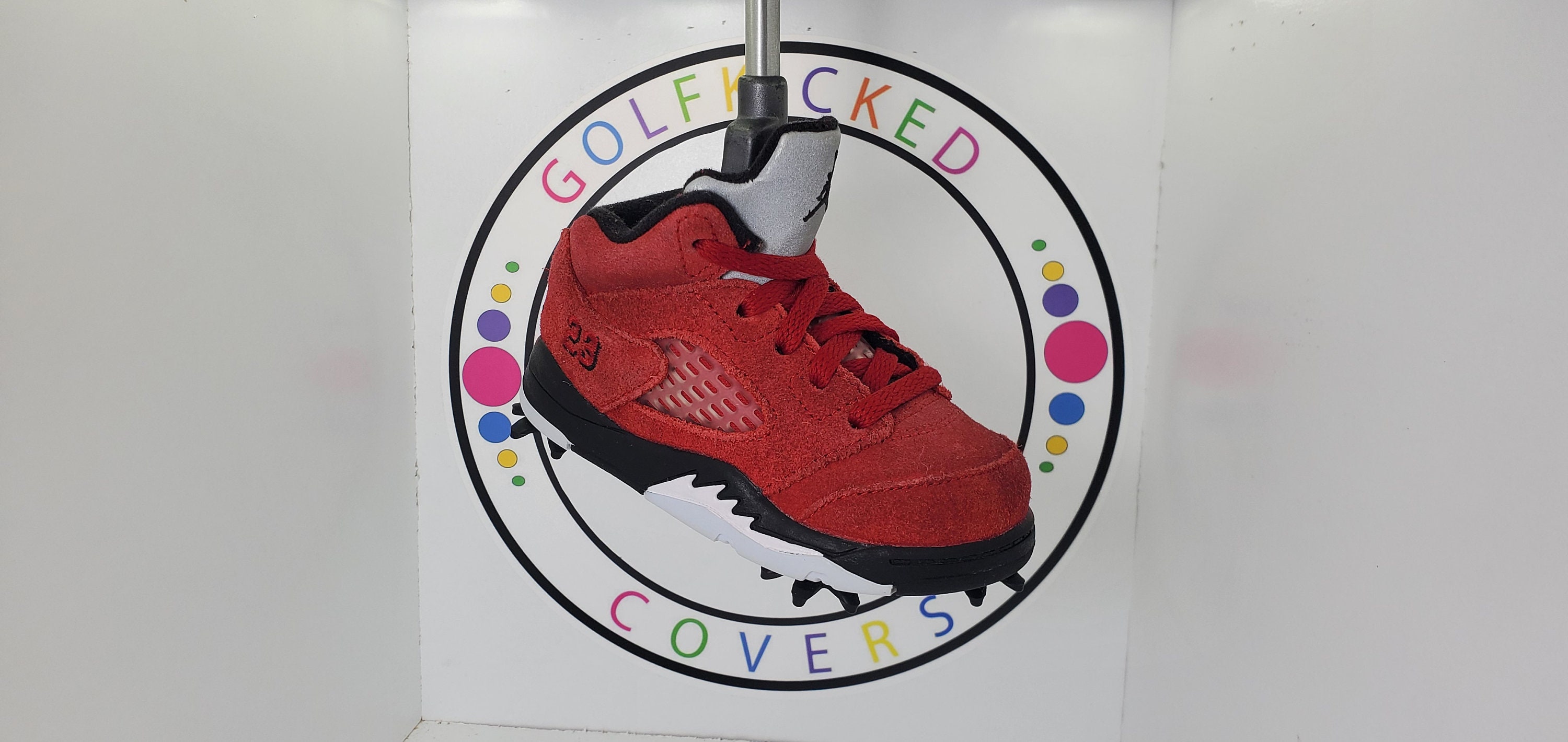 Jordan 5 red store suede for sale