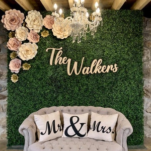 Custom last name sign for wedding, Custom last name wood sign, Wedding wooden sign, Last name wood sign outdoor, Wood sign backdrop